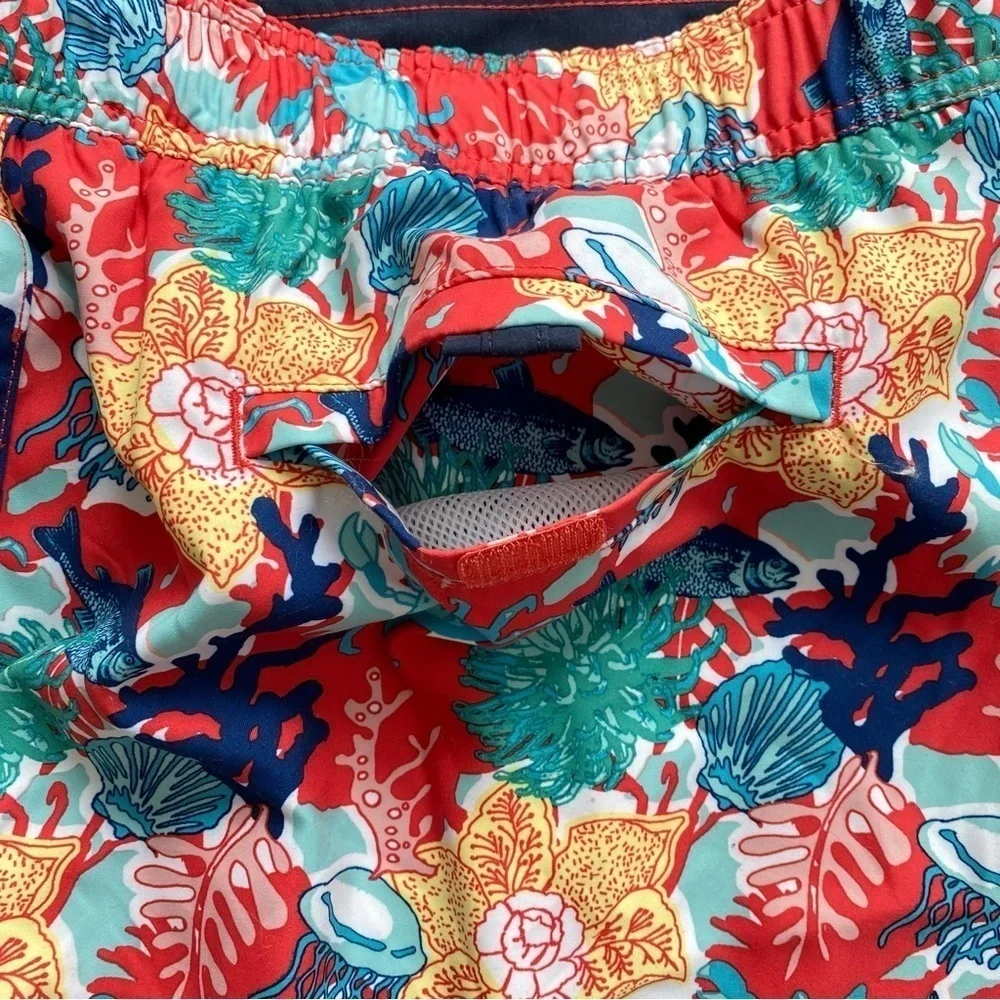 Nautica Men’s Tropical Coral Reef Swim Trunks Board Shorts XXL NWT